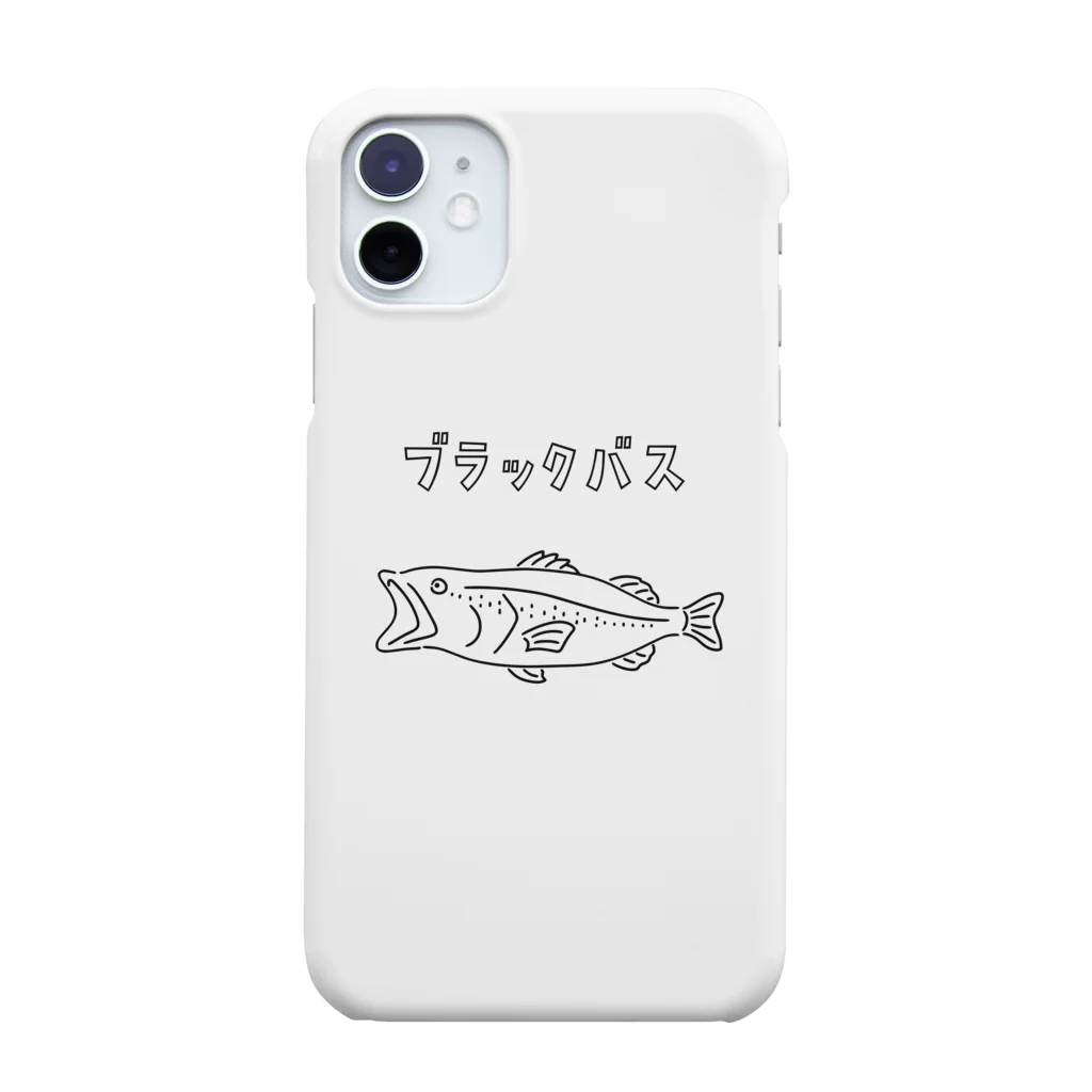 Aliviostaのブラックバス ゆるい魚イラスト 釣り スマホケース