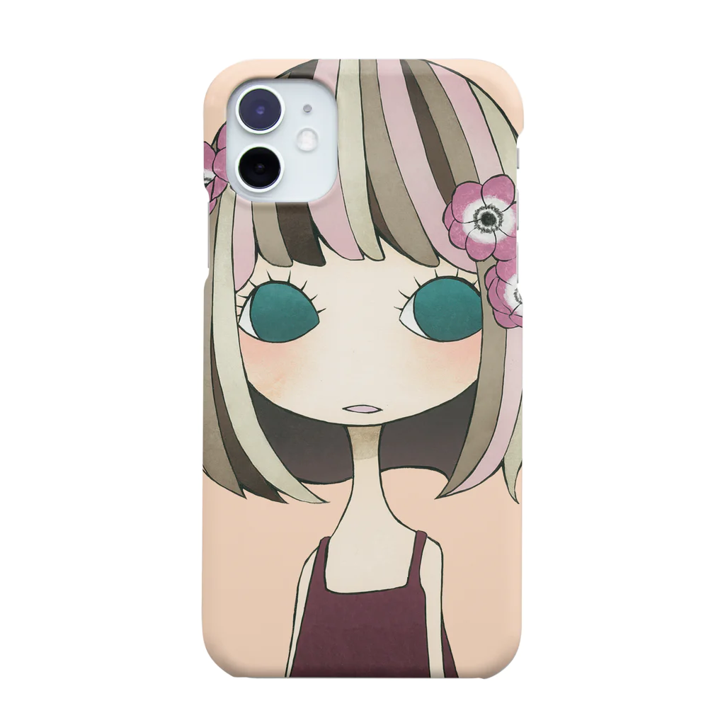 絵の具と女の子のアネモネ Smartphone Case