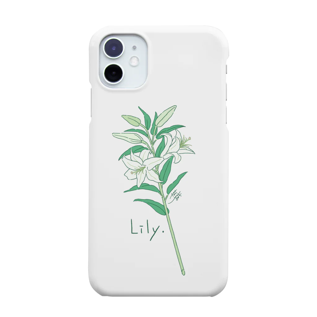 しおみ なおこ｜イラストレーターのFLOWER〈Lily〉 Smartphone Case