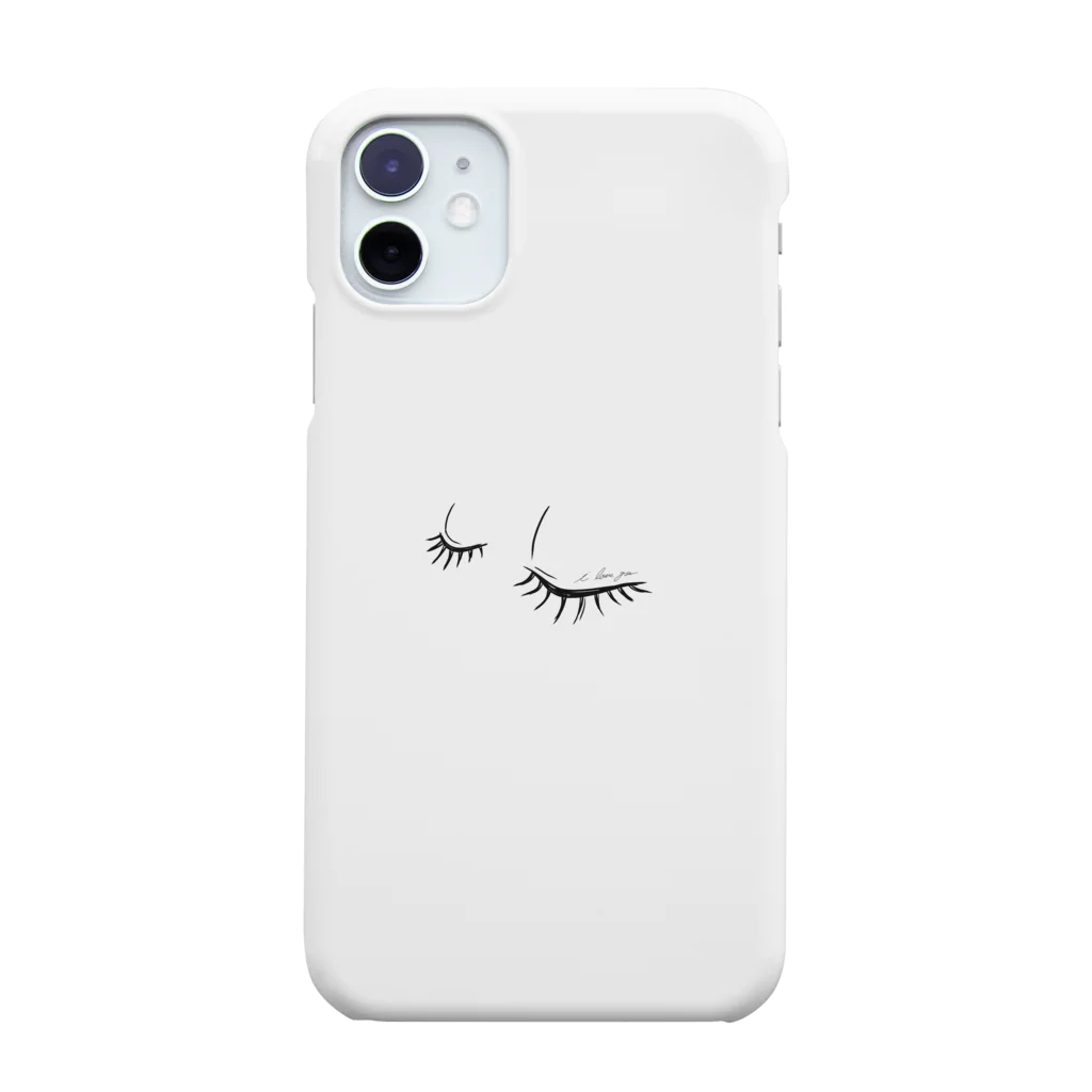 空想の部屋の目に愛を i love you iPhone Smartphone Case