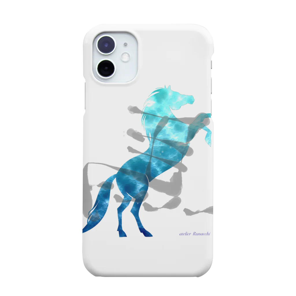 Blue Iris ﾌﾞﾙｰｱｲﾘｽの幸運の左馬 Smartphone Case