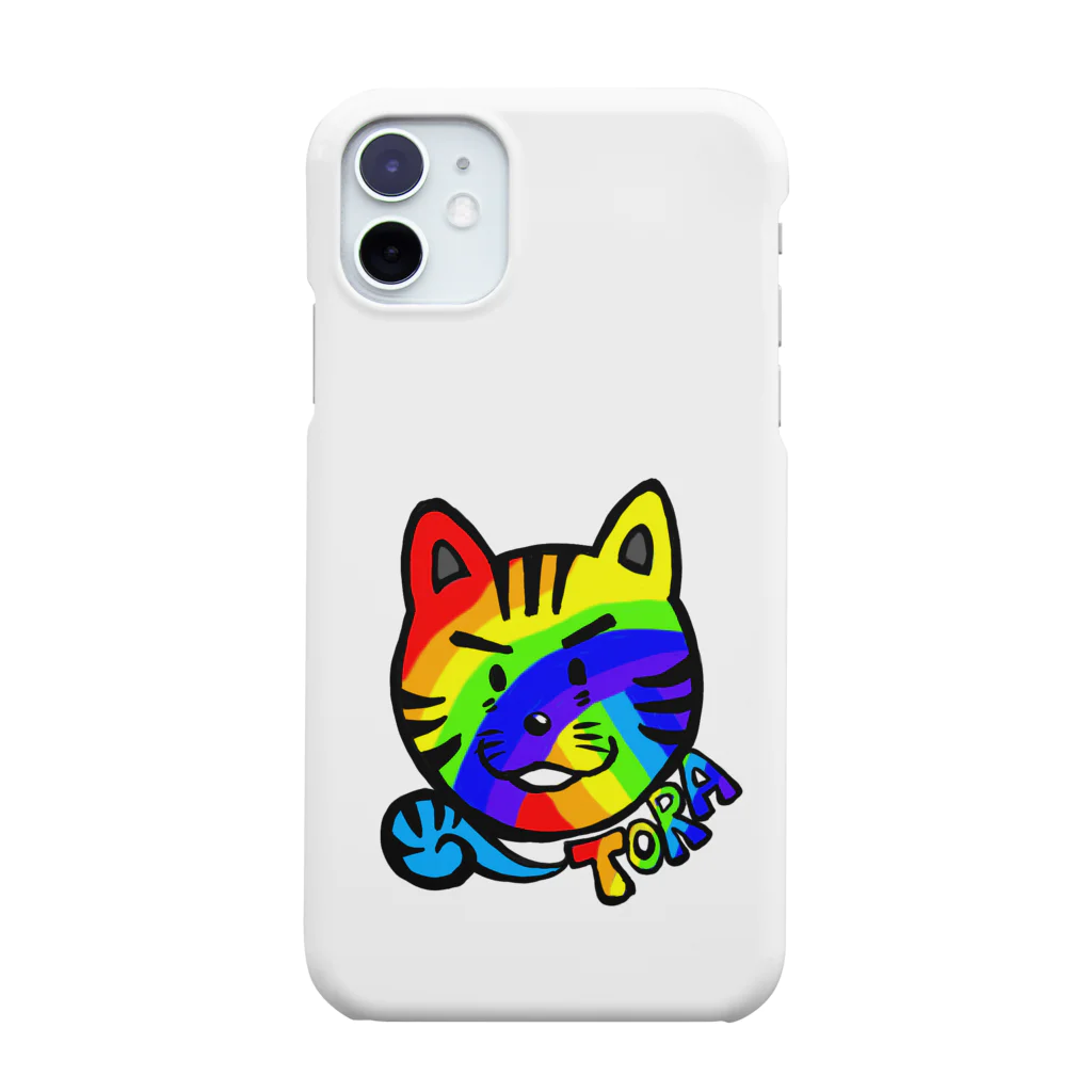 TOMMY★☆ZAWA　ILLUSTRATIONのTORAくん(Rainbow) Smartphone Case