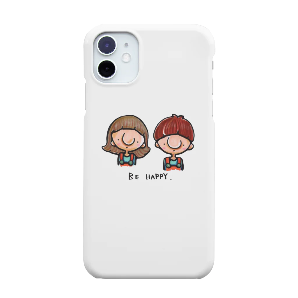 百色眼鏡のBE HAPPY スマホケース