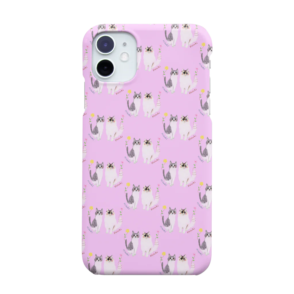 catpainter_moeのほこにゃんシリーズ★葉月&水月ちゃん専用 Smartphone Case