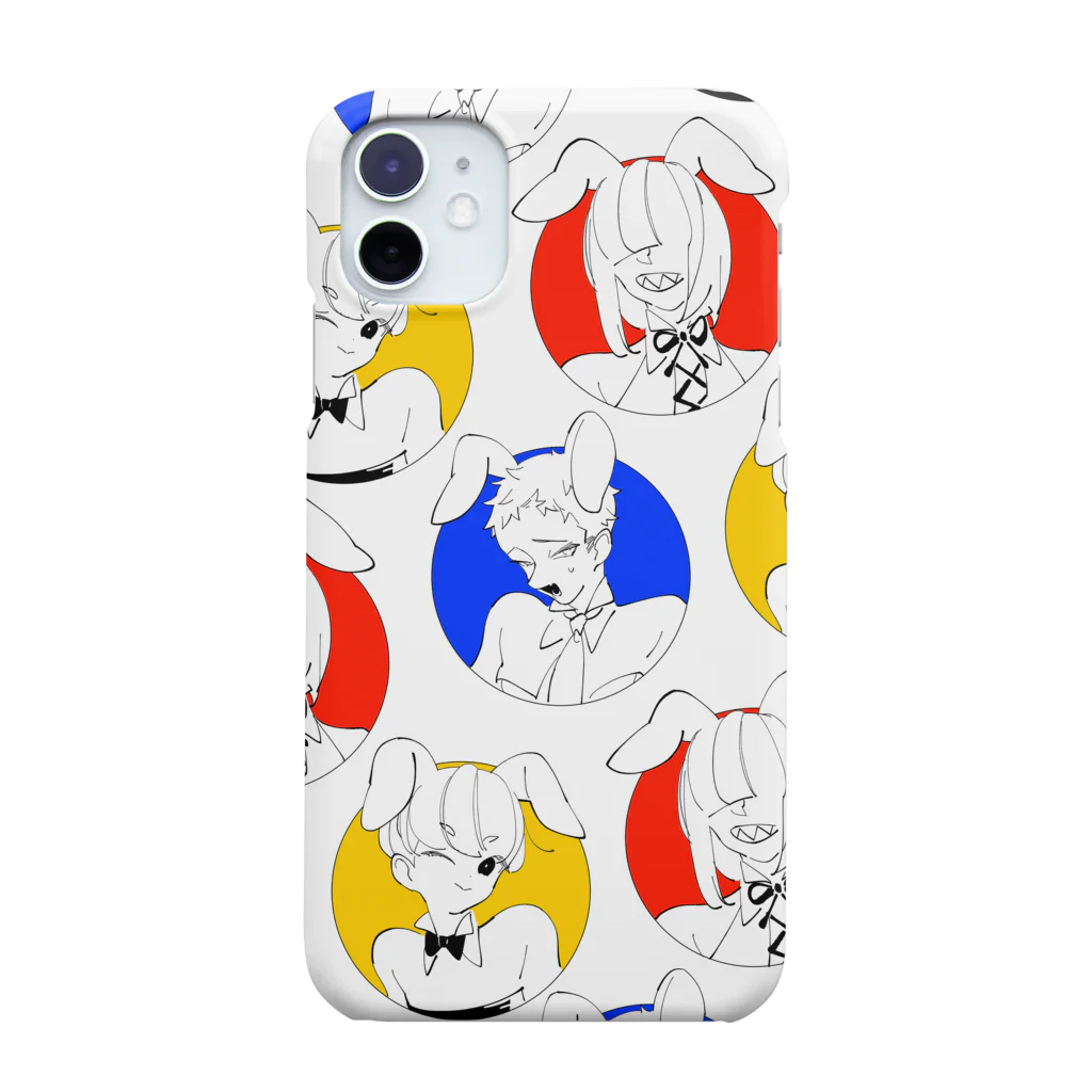 キナコの丸３バニー Smartphone Case