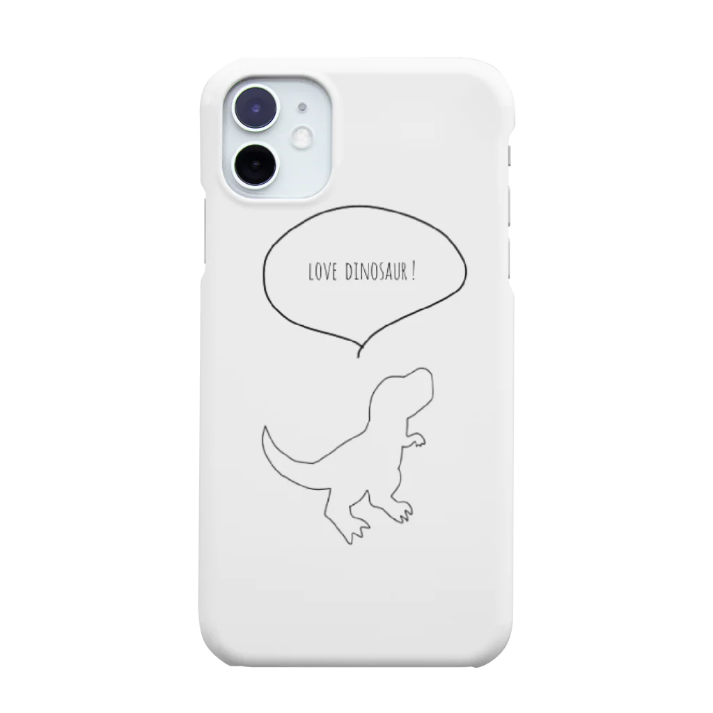 ナノハナ雑貨店のLOVE! DINOSAUR スマホケース