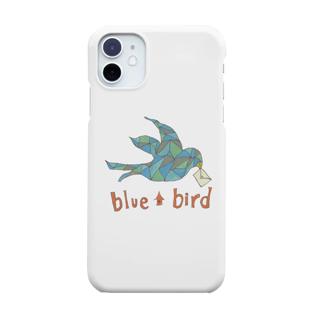 モコモコミュージアムのblue bird Smartphone Case