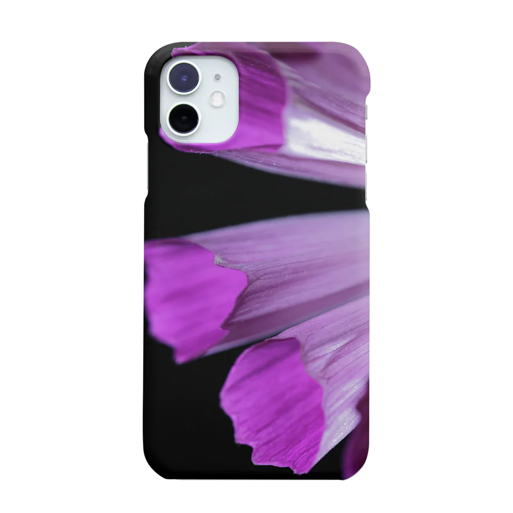 CNU Official ShopのiPhone 11 Smartphone Case Violet Petal Extreme Close Up Design Smartphone Case