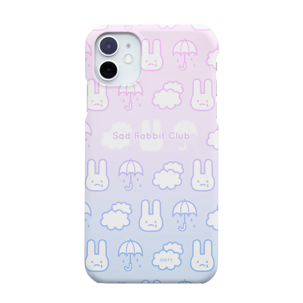 IENITY　/　MOON SIDEの【IENITY】Sad Rabbit Club PATTERN #Gradation Smartphone Case