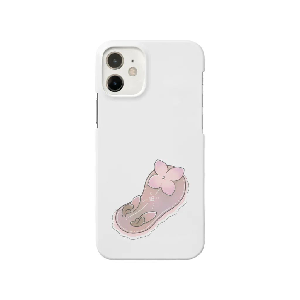 Jackalope Houseのツノアリウサギアジサイモドキウミウシ 桃色ver. Smartphone Case