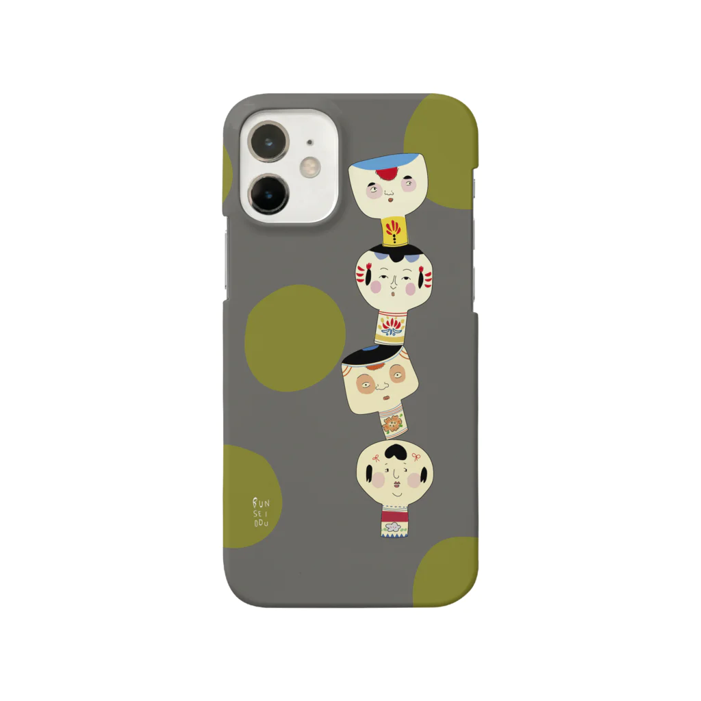 ななめ堂のグラグラこけしのスマホカバー Smartphone Case