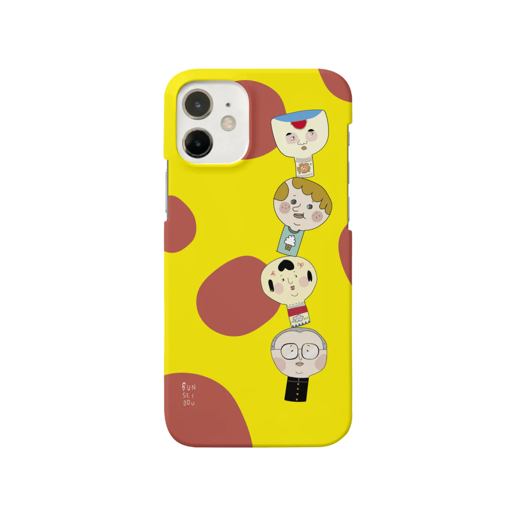 ななめ堂のグラグラこけしイエロー Smartphone Case