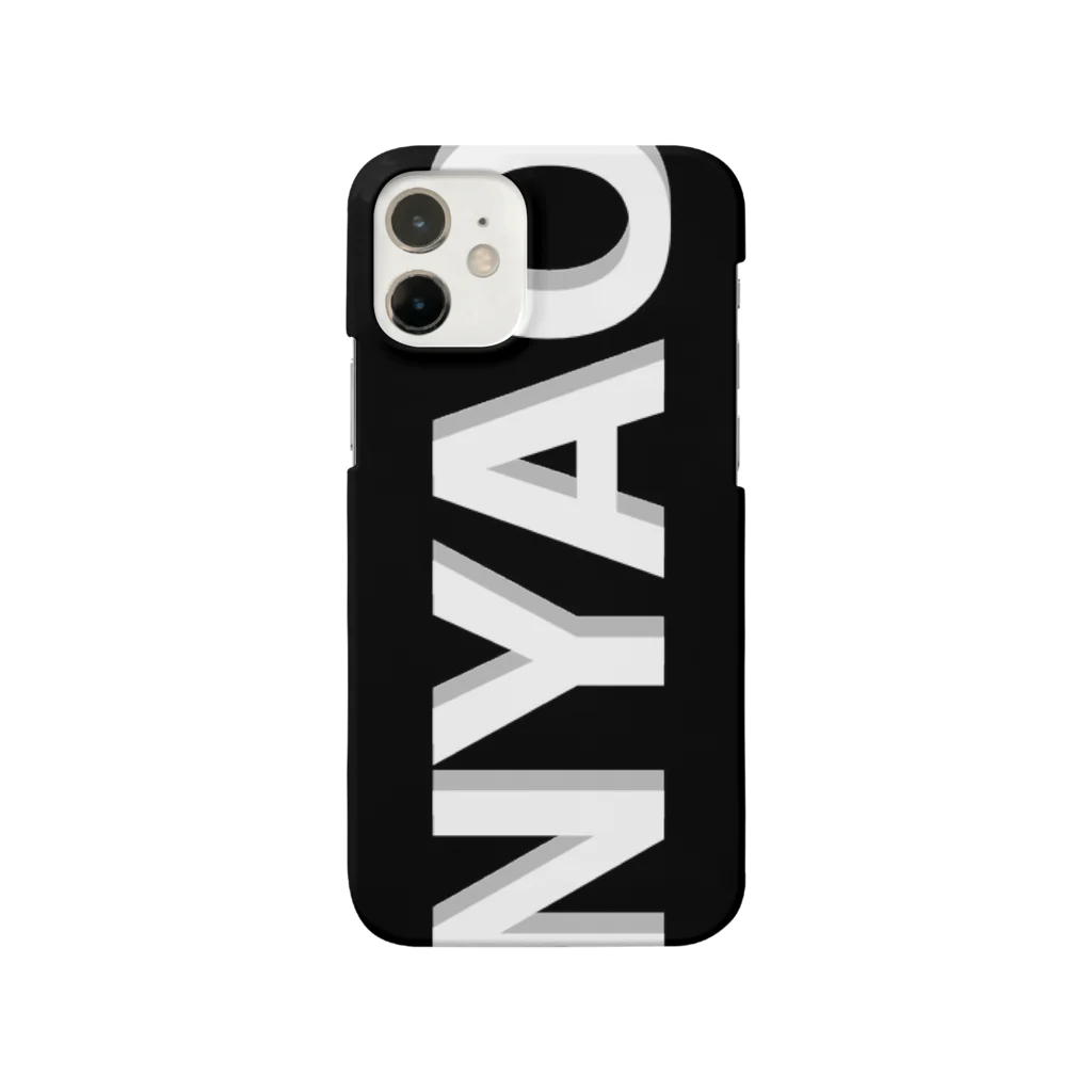 またたびのNYAO シンプルブラック Smartphone Case