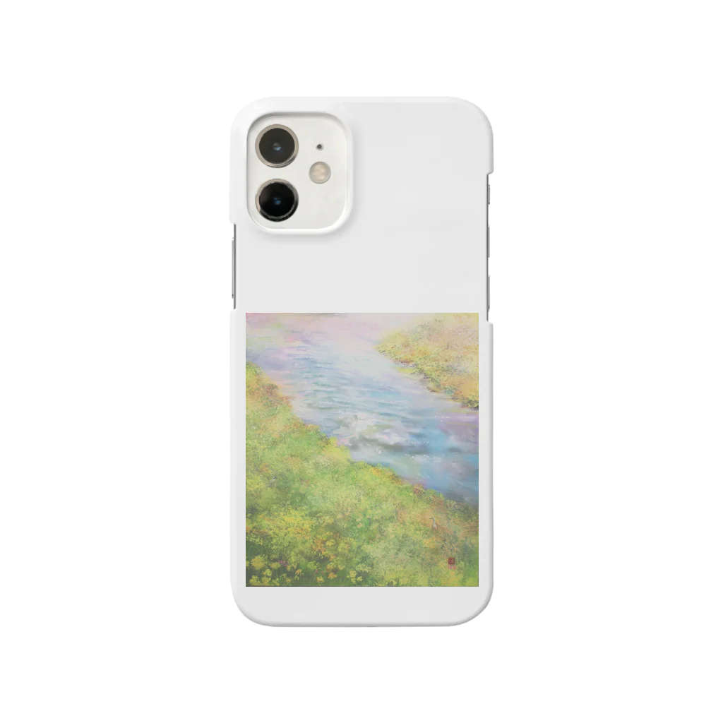 井上晴雄　絵画グッズコーナーの春の川 Smartphone Case