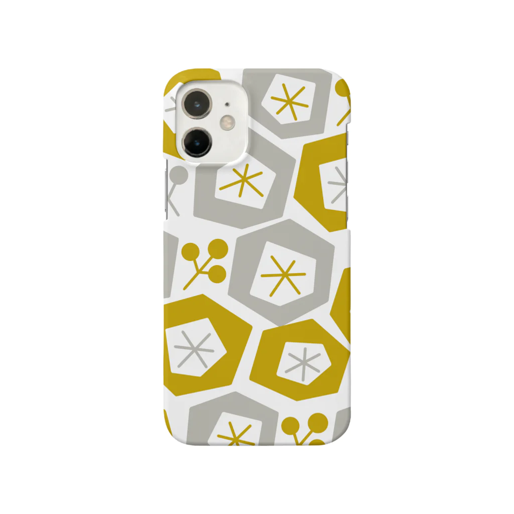 Söpöの黄色とグレーのケース Smartphone Case