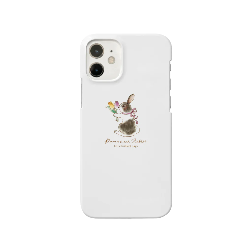 ｜ 紅茶 と フルーツ の雑貨店 ｜Little brilliant daysのRabbit -チューリップ- Smartphone Case