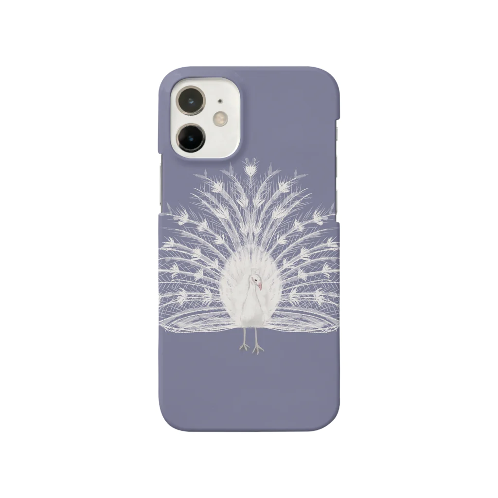 eのWhite Peacock Smartphone Case