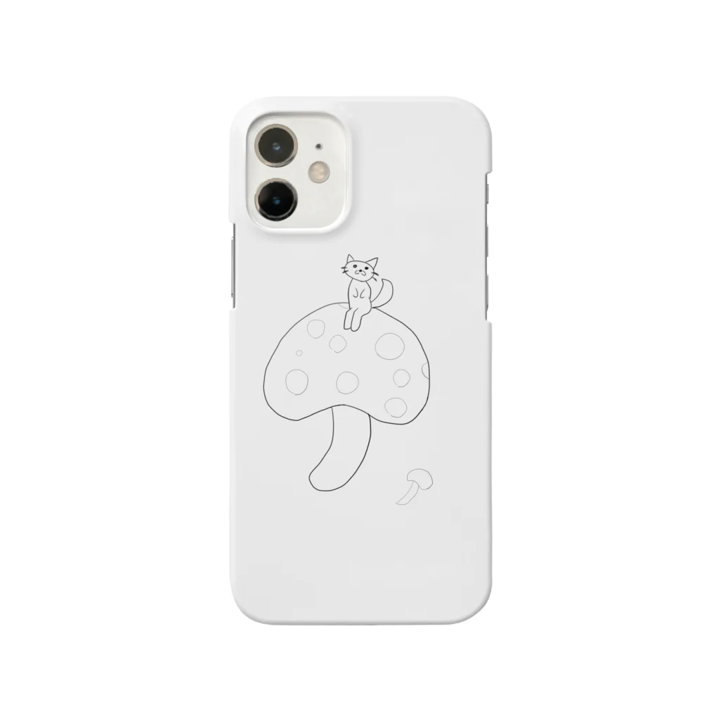 動物園の猫とキノコ Smartphone Case