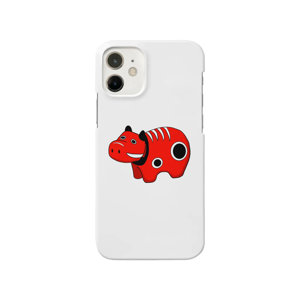 atelierSEEK  artistic garageの赤べこちゃん　iPhone12mini専用ケース Smartphone Case