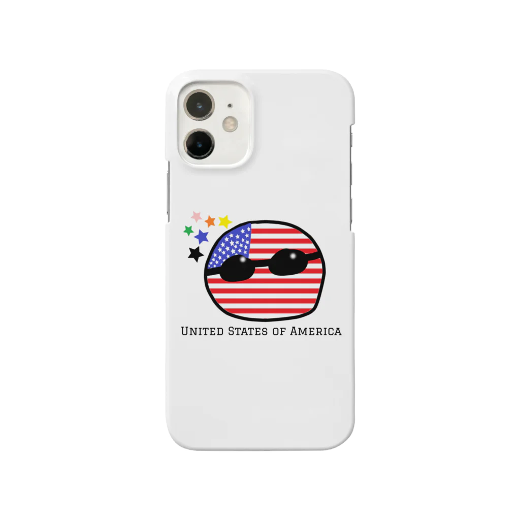 ポーランドボールSHOPのあめりか（United States of America） Smartphone Case