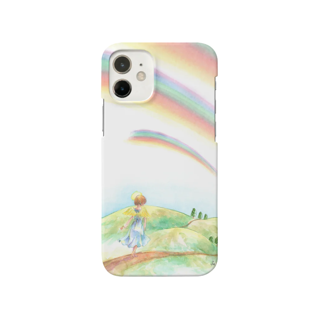 Shinanin 天使のイラストグッズの虹の続く丘 Smartphone Case