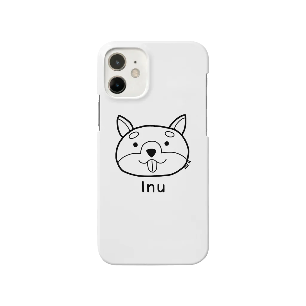 MrKShirtsのInu (犬) 黒デザイン Smartphone Case