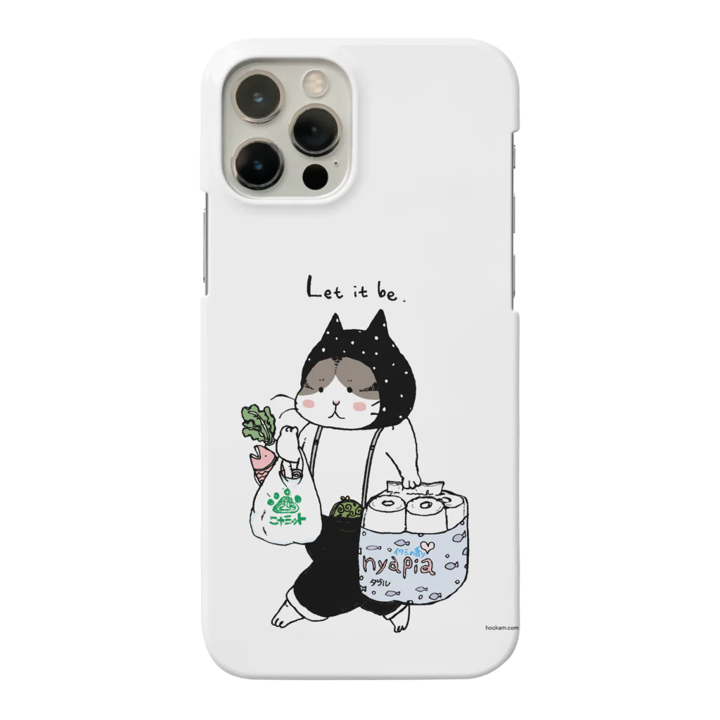 ほっかむねこ屋（アトリエほっかむ）のお買い物ねこ Smartphone Case