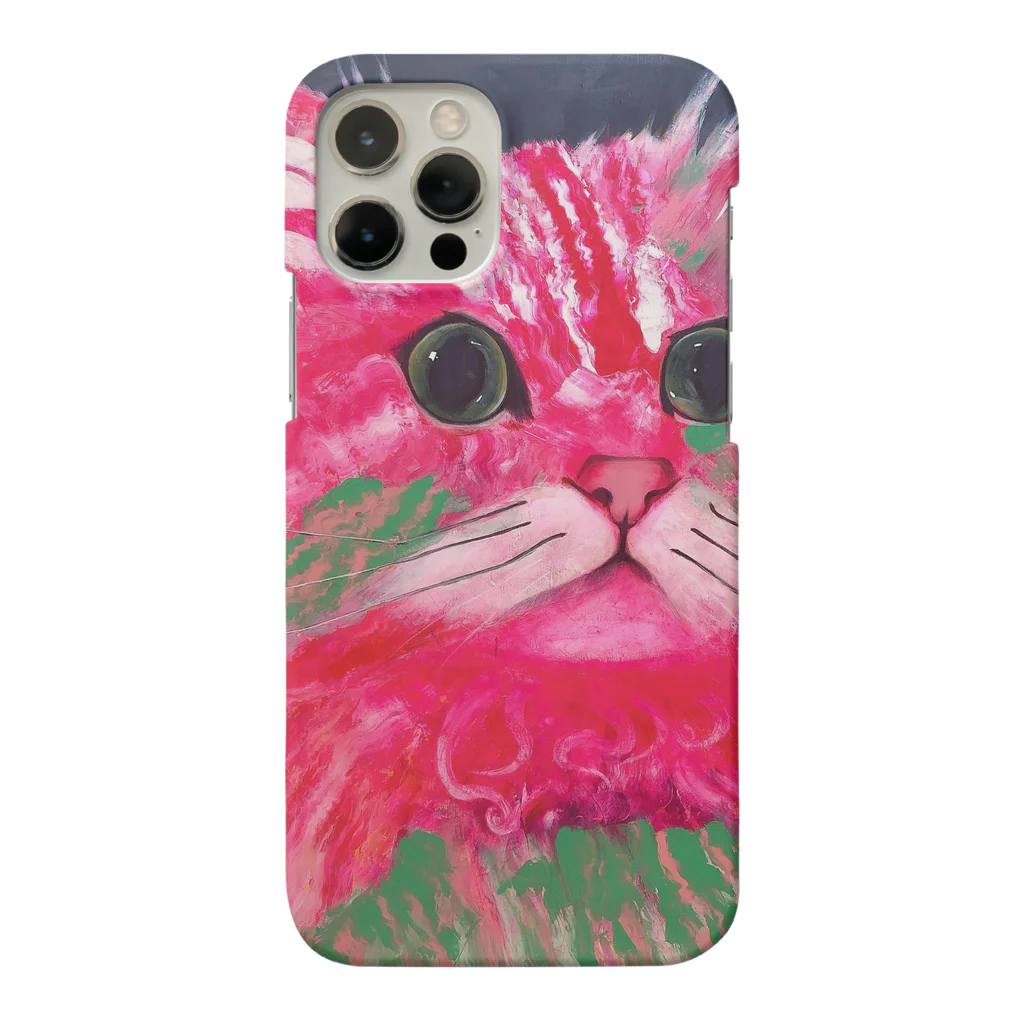 Ange Fleur （アンジュフルール）のRhodonite Cat（ロードナイト キャット） Smartphone Case