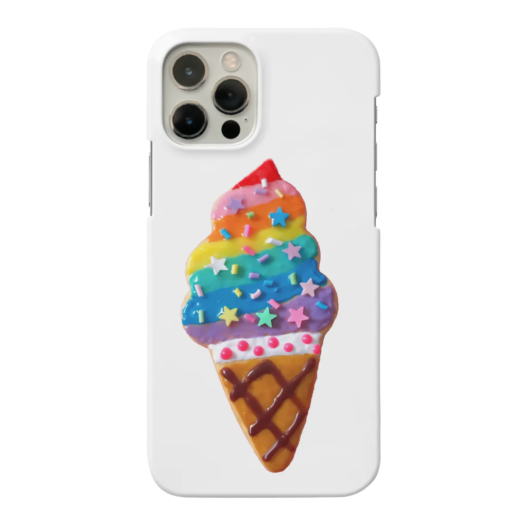 RAINBOW SPRINKLESのレインボースプリンクルソフトクリーム スマホケース