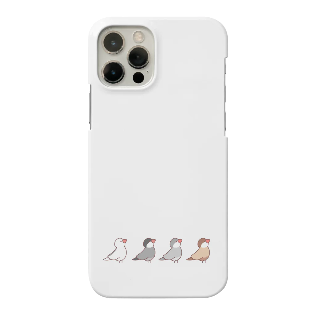 お歯黒🦊の文鳥並べ〜 Smartphone Case