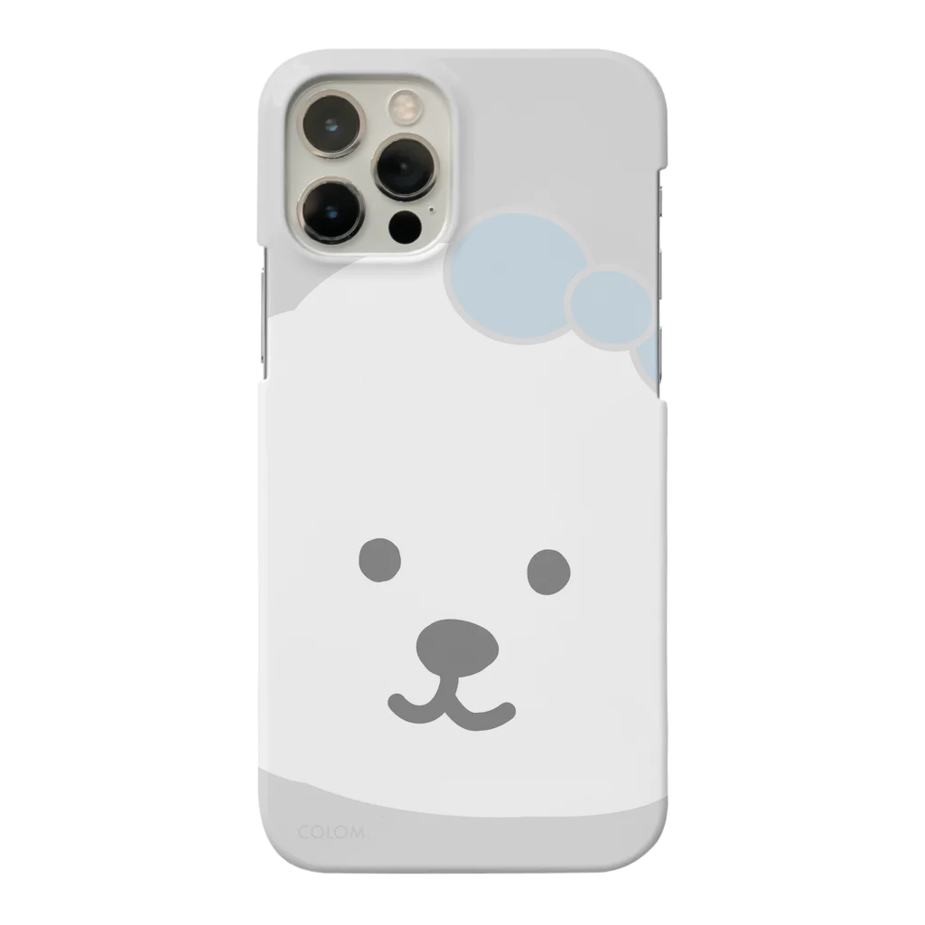 colom-dogsのビションフリーゼ.リボンiPhoneケース. Smartphone Case