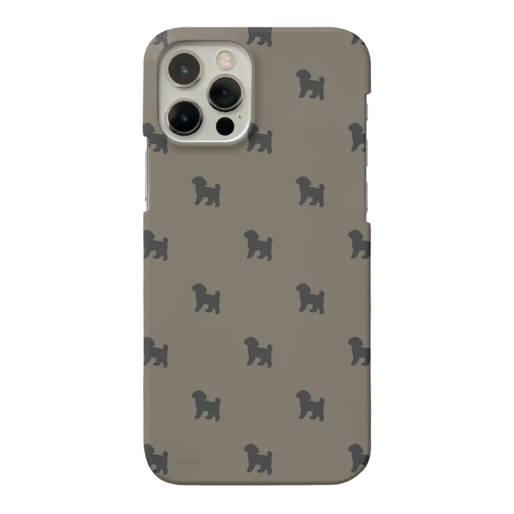 colom-dogsの【COLOM.コロ。】トイプードル.グレージュ Smartphone Case