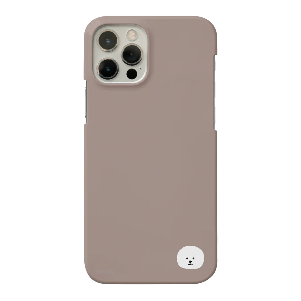 colom-dogsのビションフリーゼ.グレージュ.iPhoneケース Smartphone Case