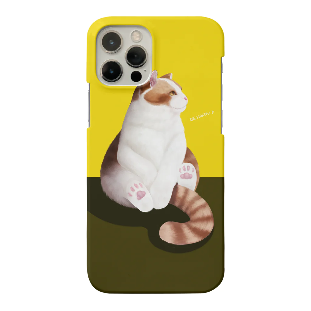 アトリエジルの猫のひと時（yellow） Smartphone Case