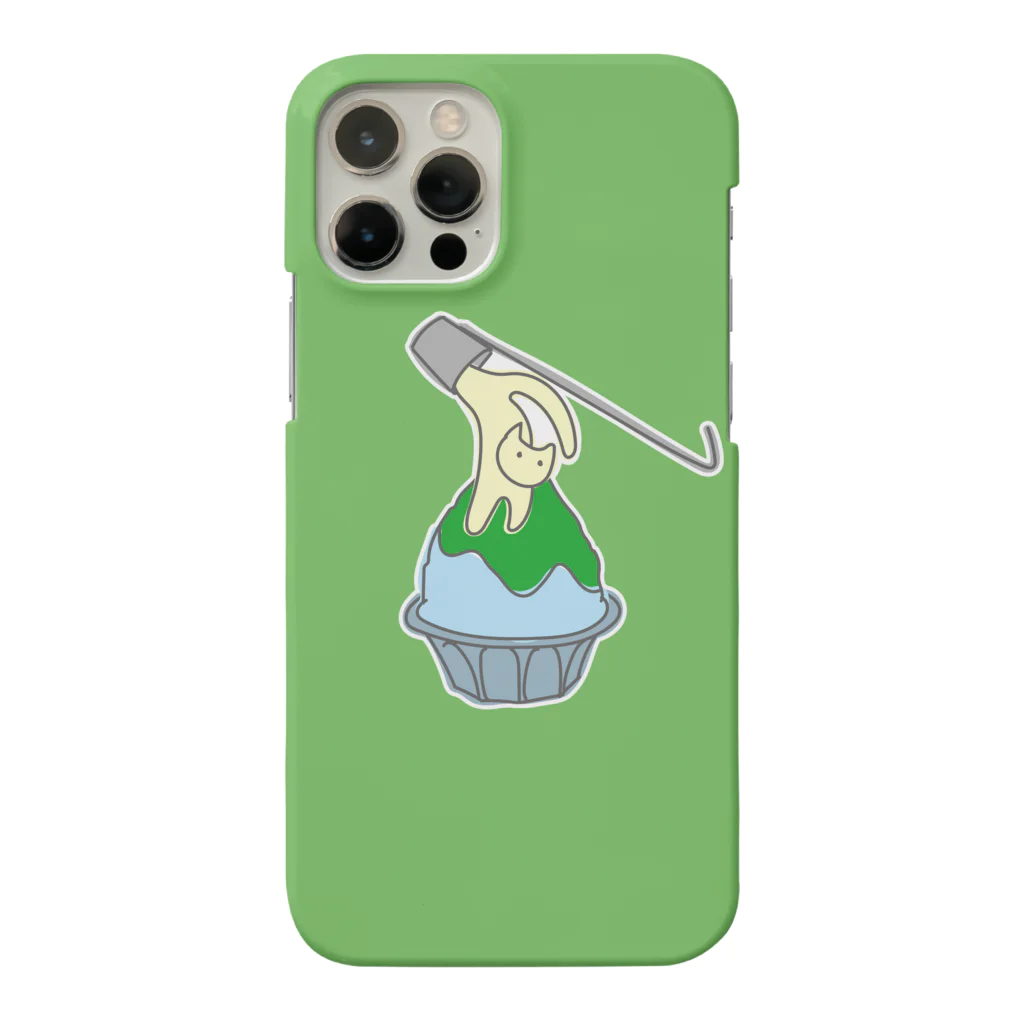 CHOTTOPOINTの練乳ねこかき氷（メロン／抹茶） Smartphone Case
