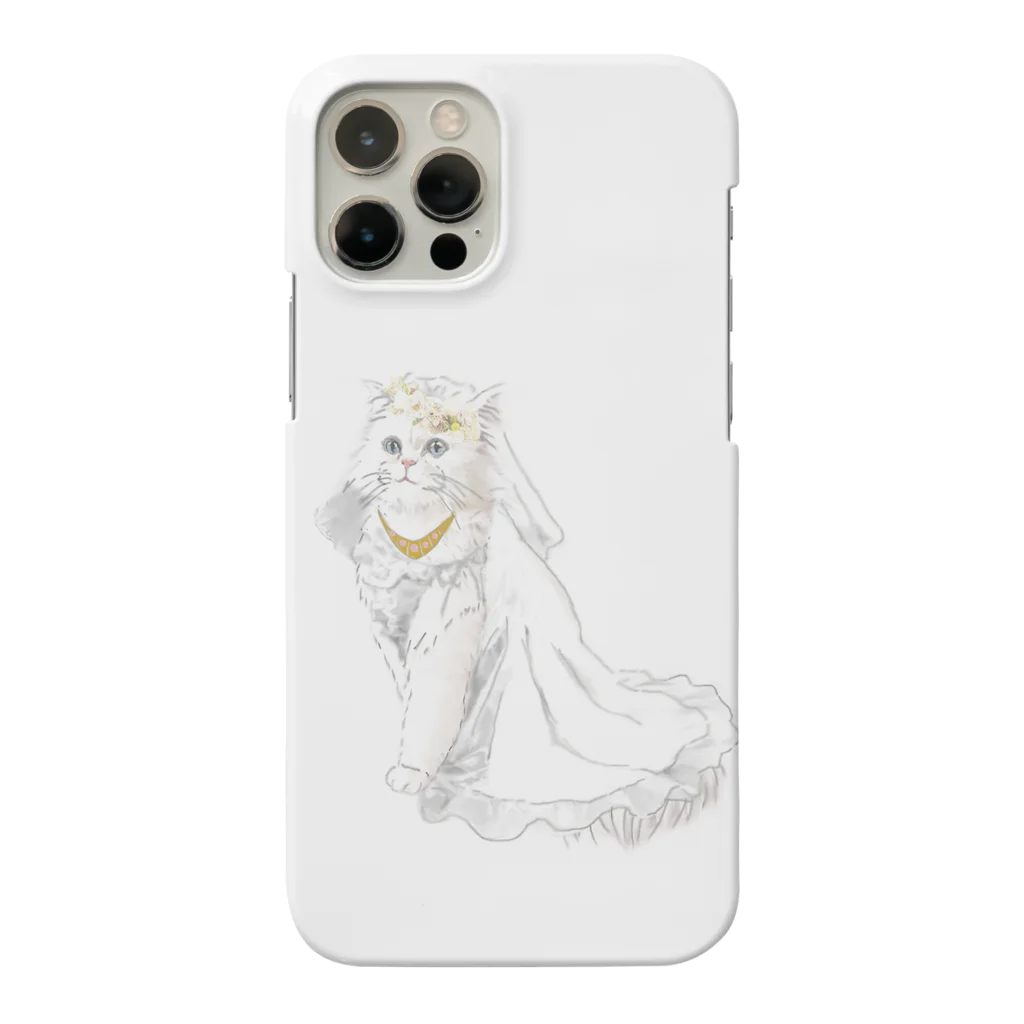 似顔絵婚姻届/スマホDIY婚姻届~ai.create~の無料♡婚姻届お揃い新婦VER. Smartphone Case