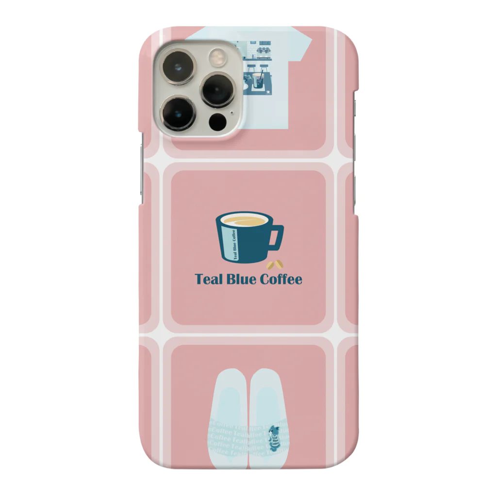 Teal Blue CoffeeのTealBlueItems _Cube PINK Ver. Smartphone Case