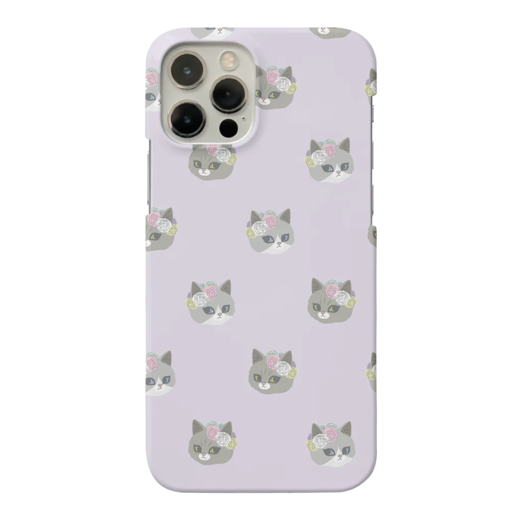 sachiko2004shopの花と猫 スマホケース