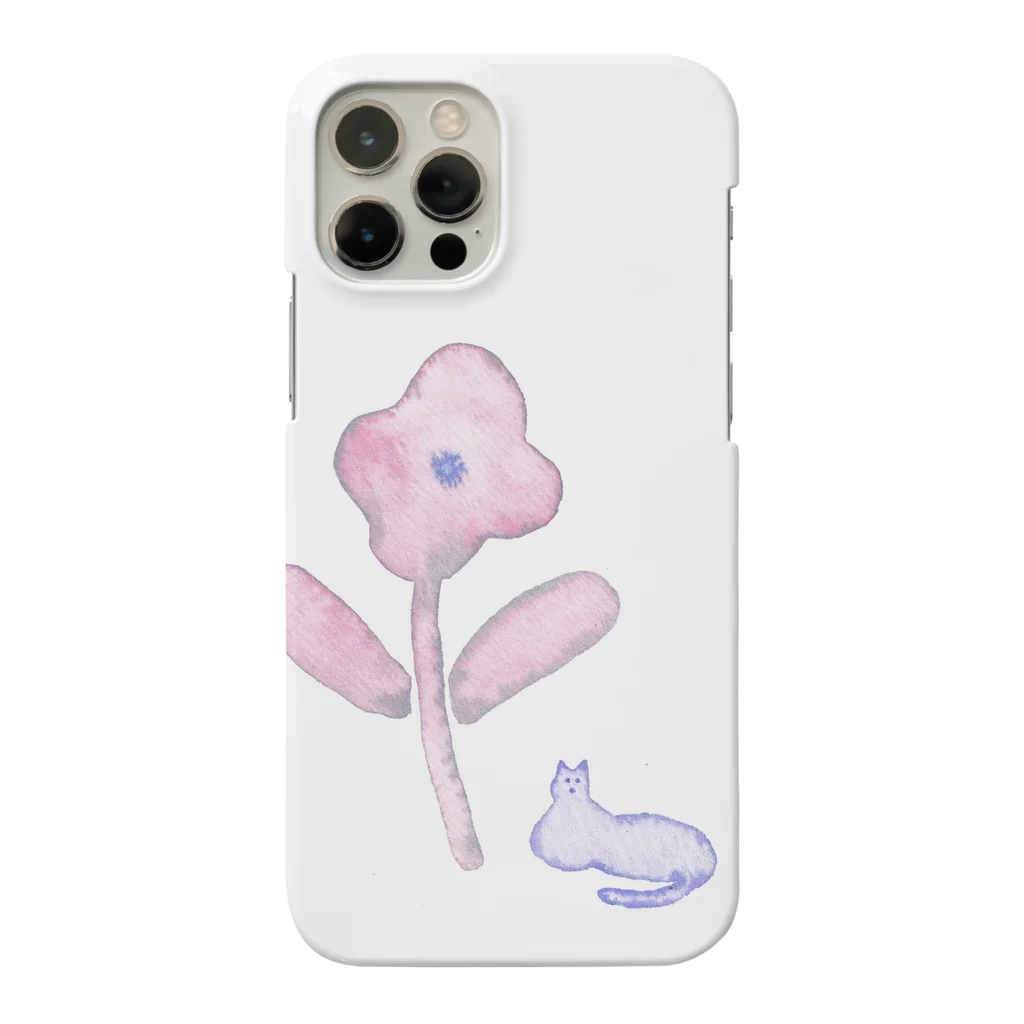 karin okamoto のcat and flower スマホケース