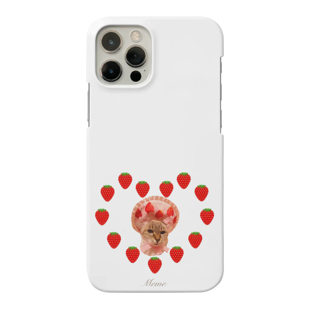 memenyann shopのイチゴ姫🍓メメたん🐈 Smartphone Case