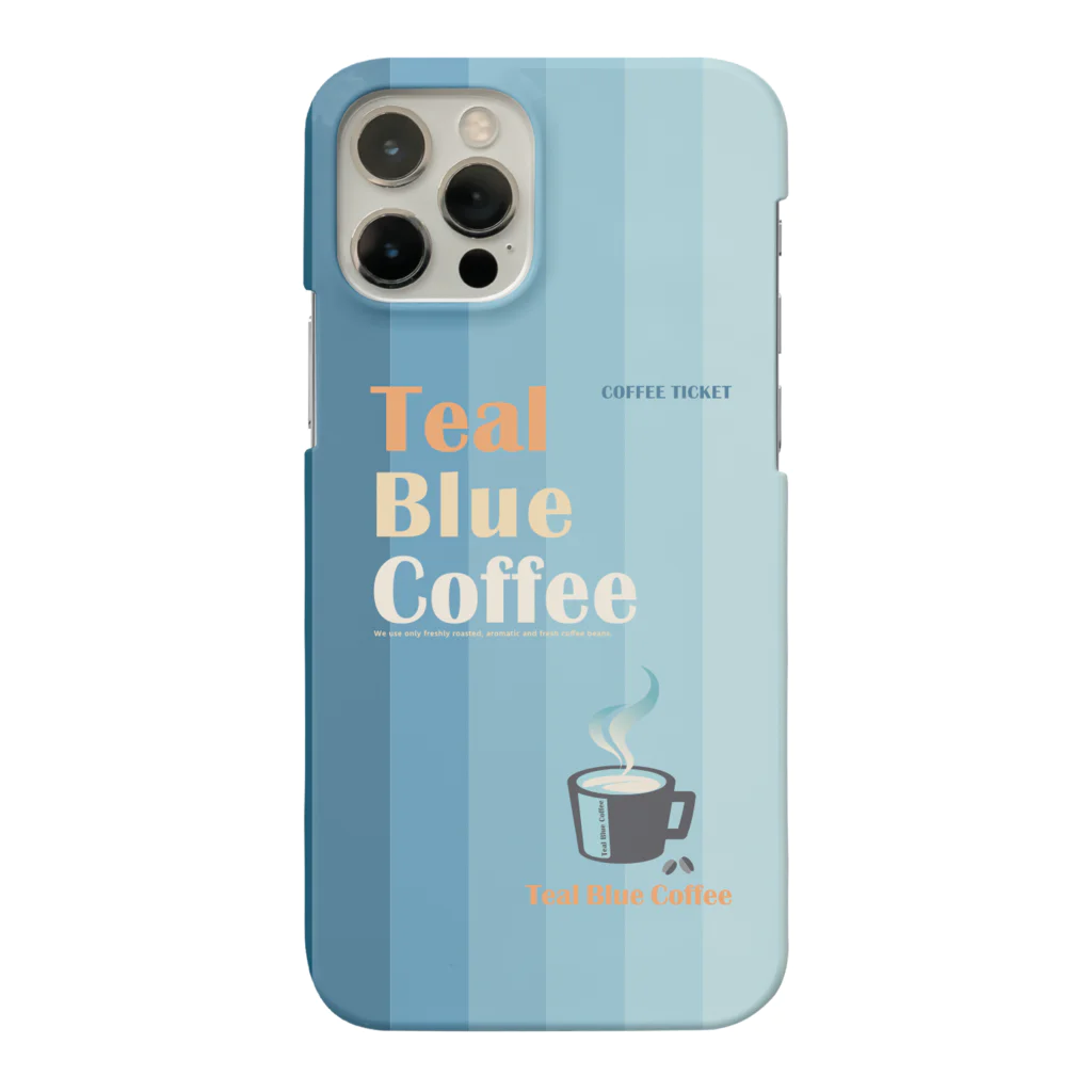 Teal Blue CoffeeのCOFFEE TICKET_BLUE Ver. スマホケース