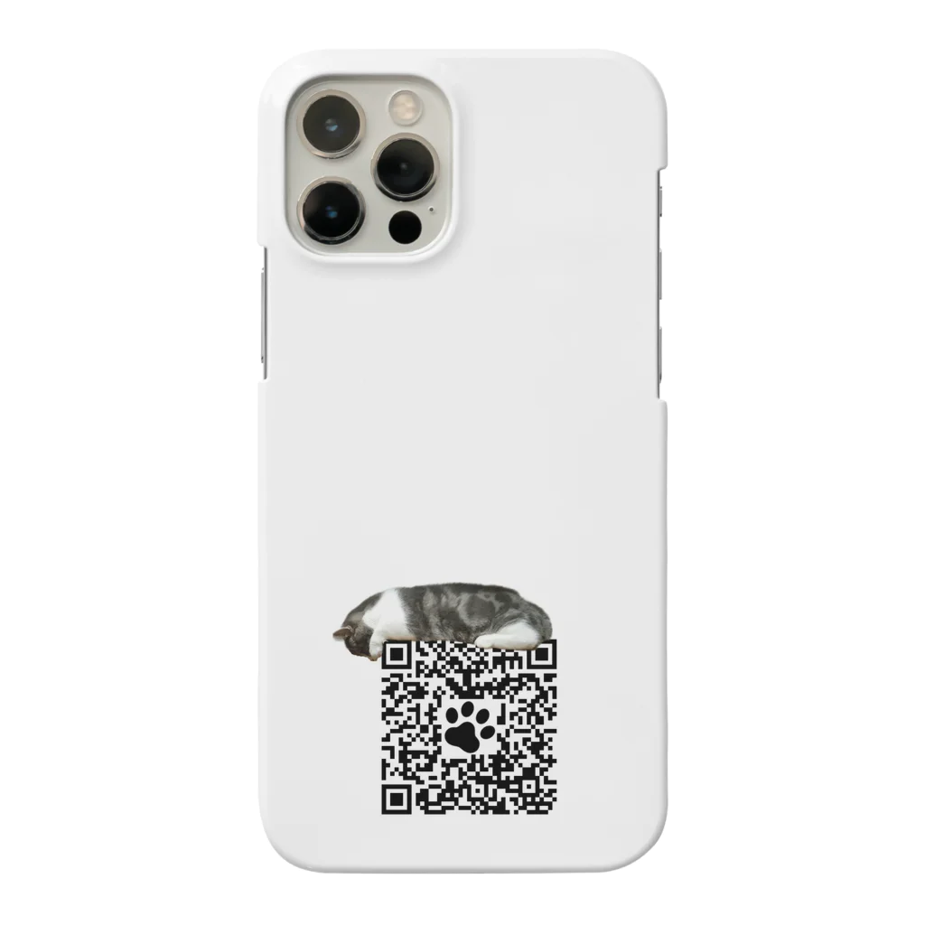 みやた家ショップのねこQRコード Smartphone Case