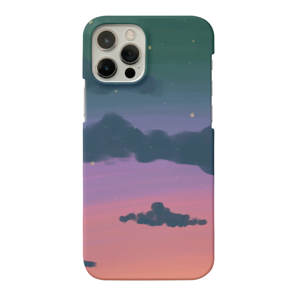 神秘的な世界の夜空と雲 Smartphone Case