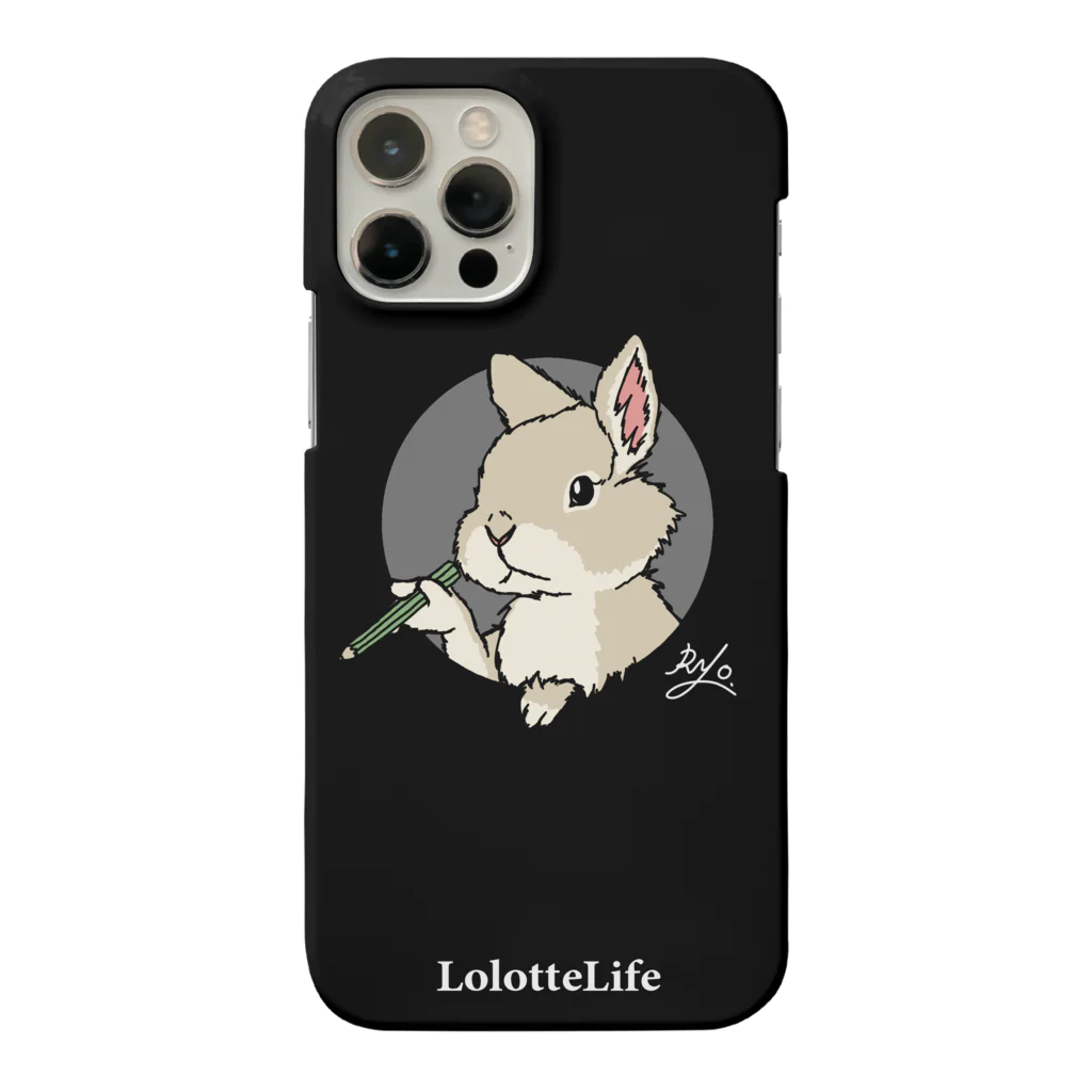 RYo（イラストレーター）のお絵描きうさぎ（iPhone12ProMax） Smartphone Case