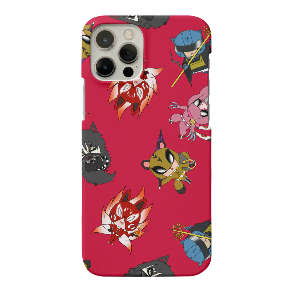 こつめちゃんのおみせの妖怪ヒーローズ『赤』 Smartphone Case