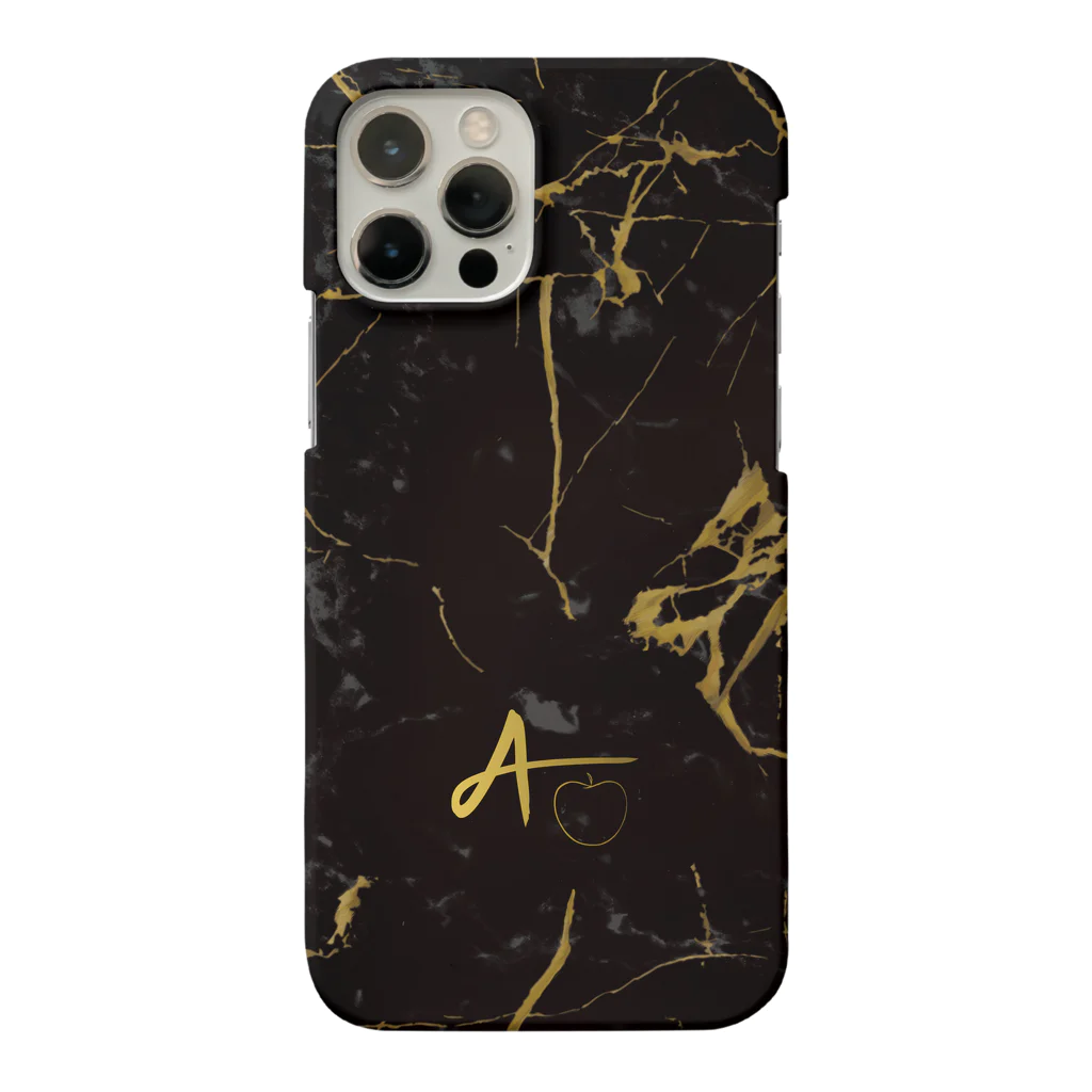 AppleGamingの大理石 black gold Smartphone Case