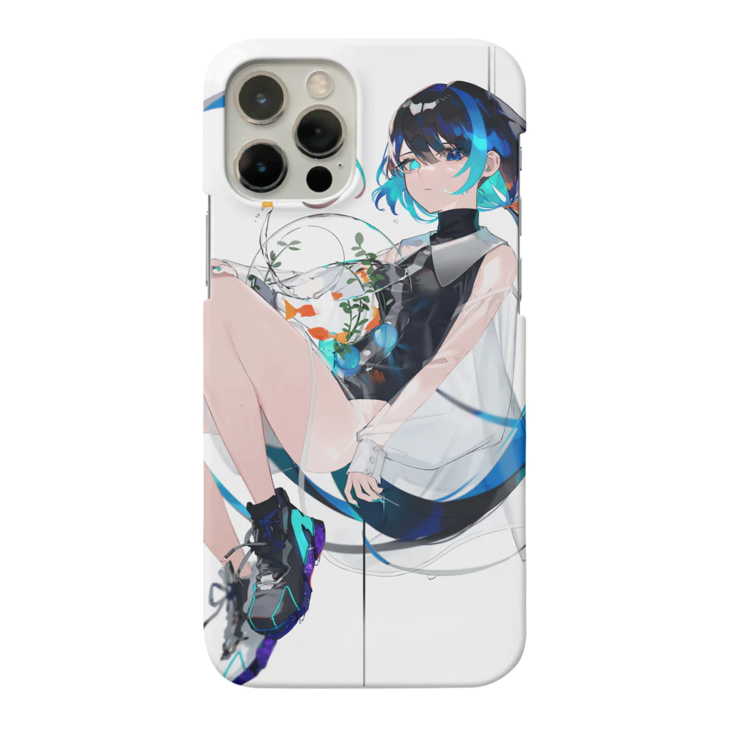 水視ずみ🐟の水槽と女の子 Smartphone Case