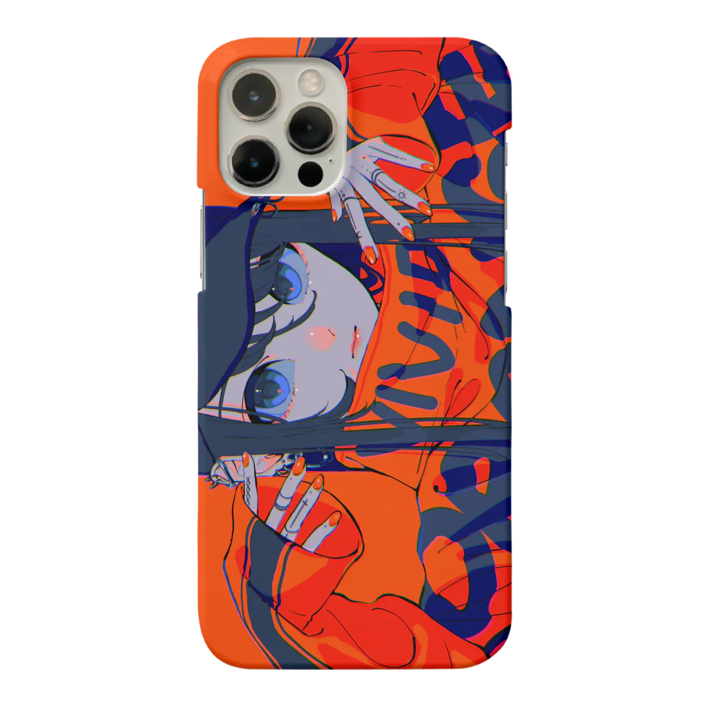 りたおのvivid orange スマホケース