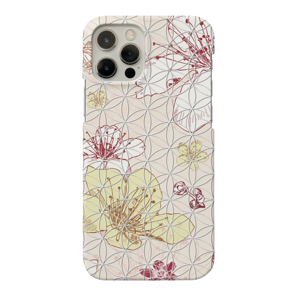 フラワーオブライフ 桜の花柄a ピンク フラワーオブライフグッズ Iphoneスマホケースショップ Floweroflife の スマホケース Iphoneケース 通販 Suzuri スズリ