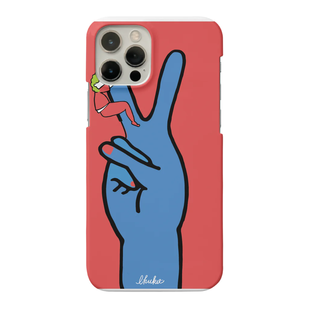 195(いちきゅーご)のピースにしがみつくアフロくん Smartphone Case